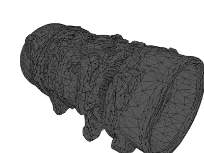 SciFi Engine HighDetail 3D Model Low-poly 3D model