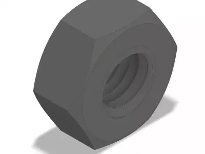 Hexagonal Nut 3D Model Pack