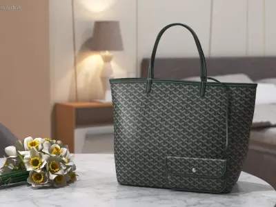  Goyard St Louis GM Bag with Wallet Green 