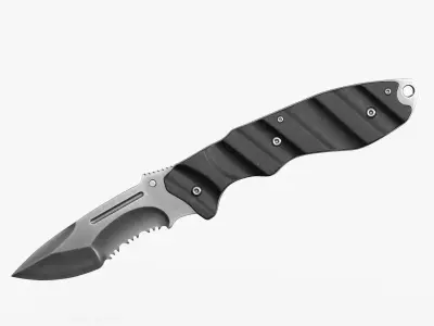 Combat Tactical Knife v2 Low-poly 3D model