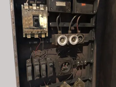 Old Fuse Box 3D model