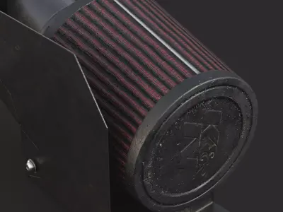 Air intake KN Typhoon Low-poly 3D model