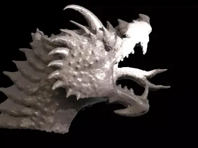 Dragon Monolith Head 2  3D model