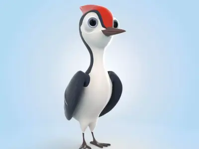 Woodpecker 3D model