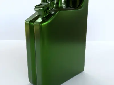 Jerry Can Low-poly 3D model 2