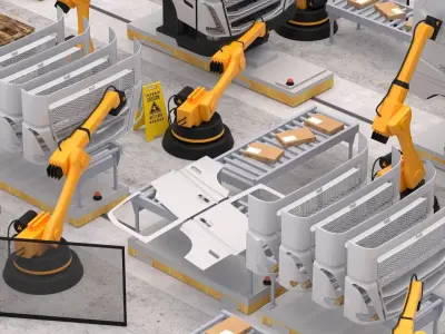 Truck Factory 3D model