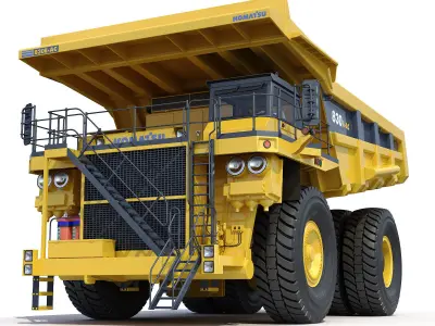 Mining dump truck Komatsu 830E-AC 3D model