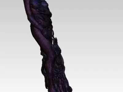 Girl Woman Venera statue pendant relife 3D print model