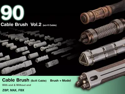 90 Cable IMM Brush vol 2 scifi 3D model