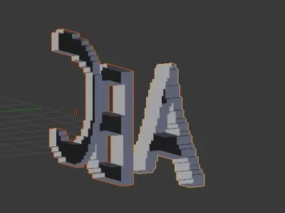 playdough cut out of the ABCs part one Free 3D model