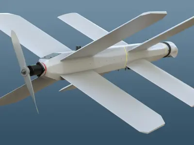 Lancet Drone Low-poly 3D model