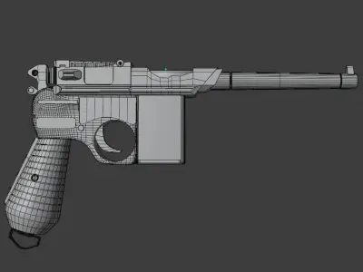 Weapon Mauser German 3D model