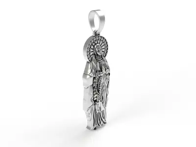 Saint Merry Diamond Pendant 3D print model