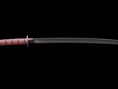 fantasy katana 3D model
