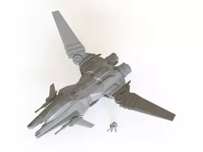 Sci fi Fighter 3D print model