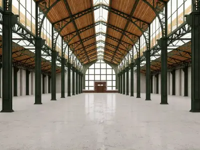 Warehouse Loft interior 3 3D model