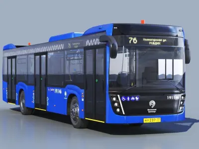 Nefaz 5299 Moscow bus 3D model