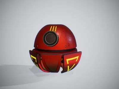 Spider Robot Low-poly 3D model buy