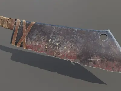 Orc Cleaver Low-poly 3D model