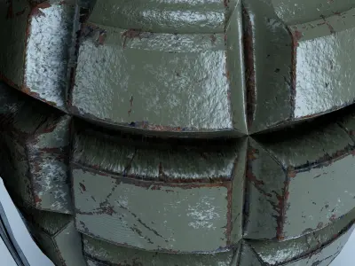 MK2 Grenade Low-poly 3D model 5