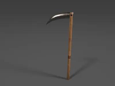 Death Scythe Low-poly 3D model