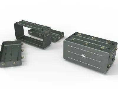 Military Ammo  Boxes 3D model