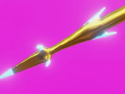Fantasy Arrow Low-poly 3D model