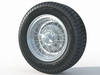 wheel Rim Tire 16 3D model