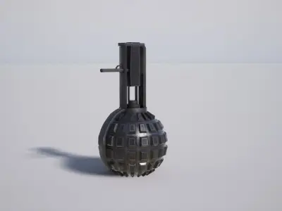 Military Grenade Pack Low-poly 3D model