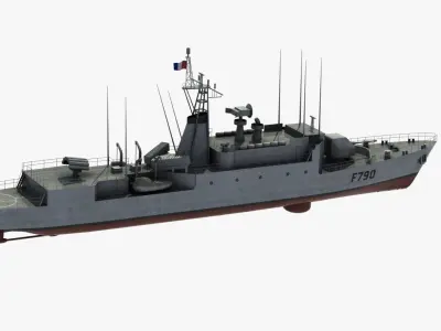 A69 type Avisos Corvette 3D model