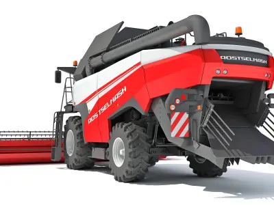 3D Combine Harvester 3D model