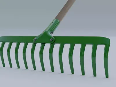 Rake Green 3D model