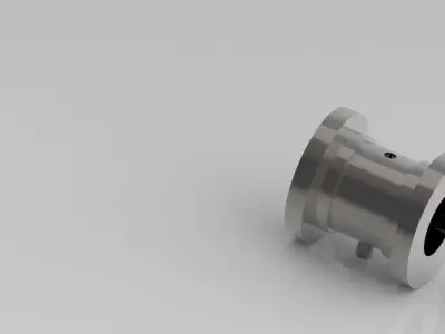 Brass Gear Component  High-Poly 3D Model 3D model
