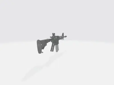 Gun AR4 Low-poly 3D model