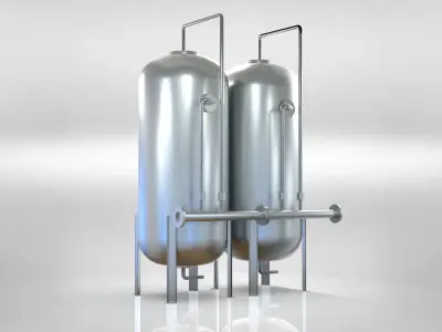 Vertical capacity metering system 3D model