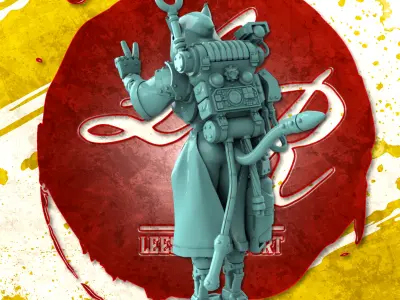 NEKOMAGUS CATARI Promo POSE 7  Free 3D print model