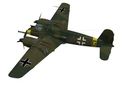 henschel hs129b3 3D model