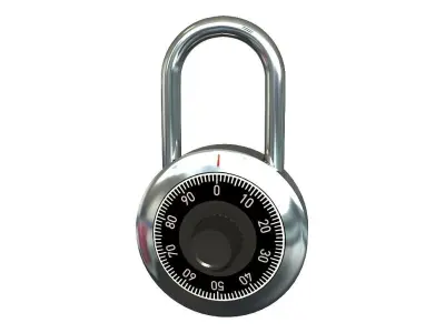 COMBINATION PADLOCK 3D model purchase