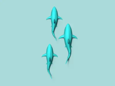 Great White Shark - Wall Decor - Decoration 3D print model