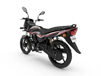 Bajaj Platina 100 Low-poly 3D model