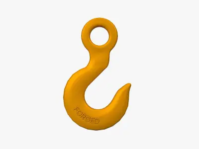 Eye Hook Low-poly 3D model