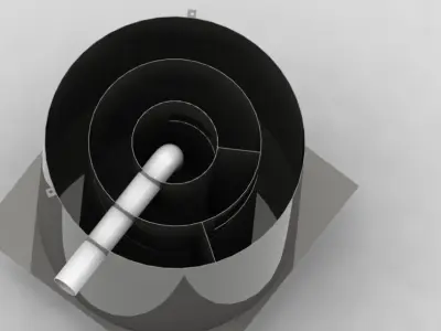Anerobic Biodigestor Free 3D model