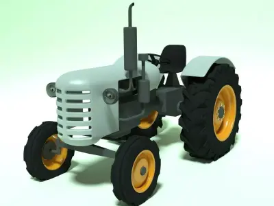 tractor toy 3D model purchase