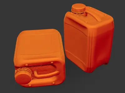 Plastic Jerrycan Low-poly 3D model purchase