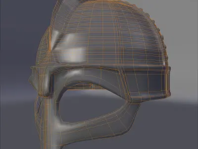 3D Model Ancient Viking Helmet 3D model