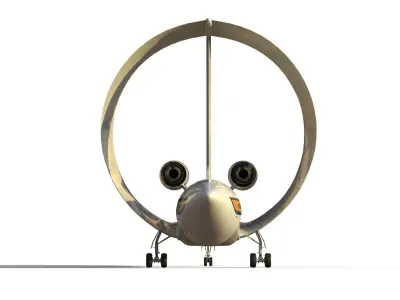Lockheed Ring Wing airliner 3D model