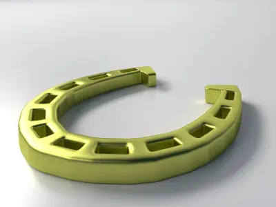Horseshoe gold 3D model