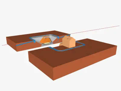 AT solar power tower 1A 3D model