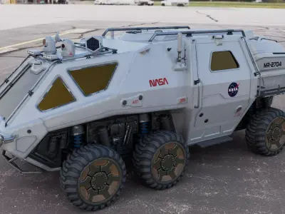 NASA Mars Lunar or Moon Terrain Rover Vehicle  Concept 3D model