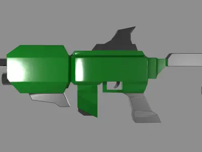 Sci-Fi Style Carbine Low-poly 3D model